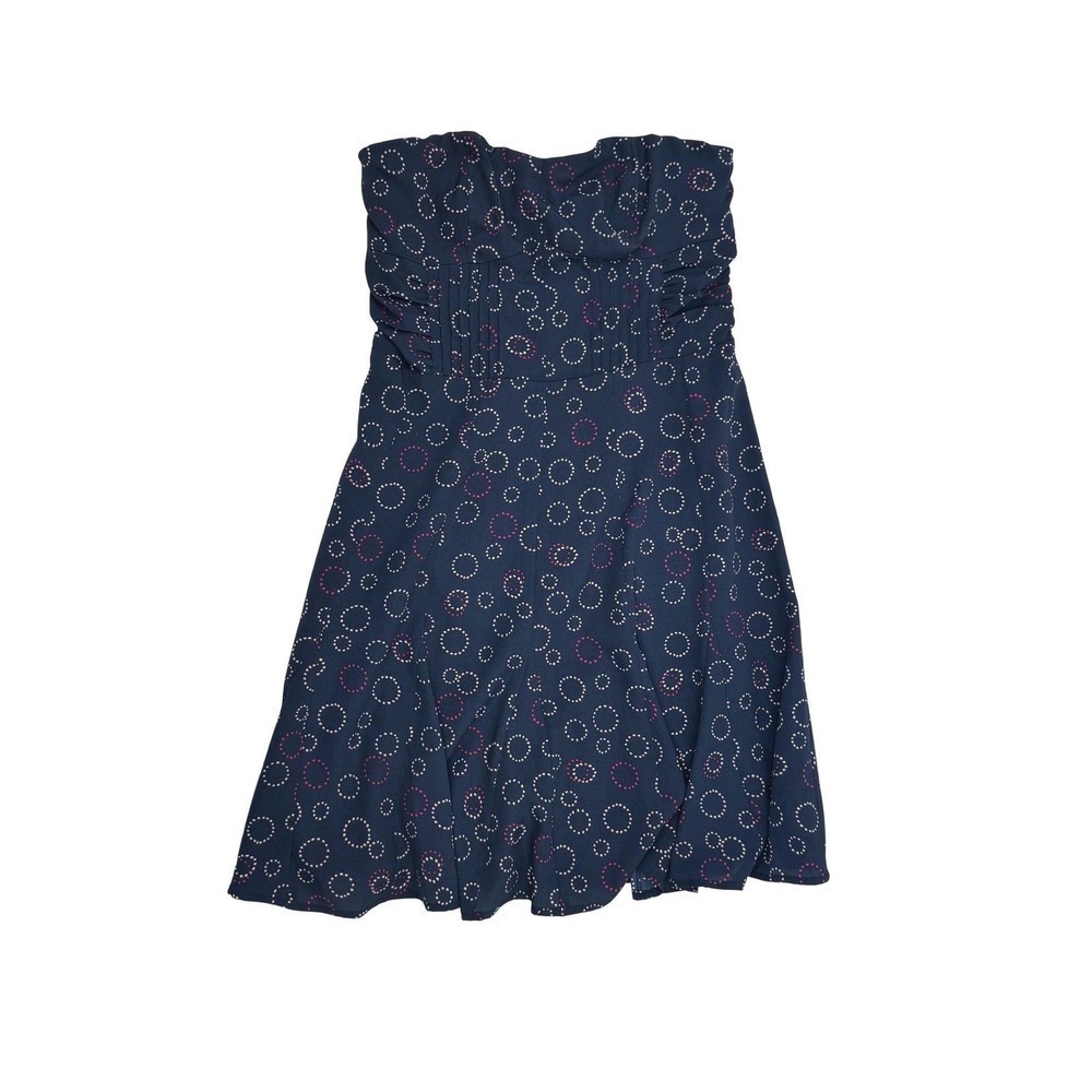 American Eagle Dress Blue Strapless Babydoll 6 Preppy Nautical Euro Summer Girly
